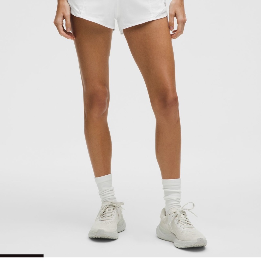 Lululemon Athletica White Hotty hot shorts